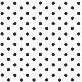 popeline di cotone grandi pois – bianco/nero, 