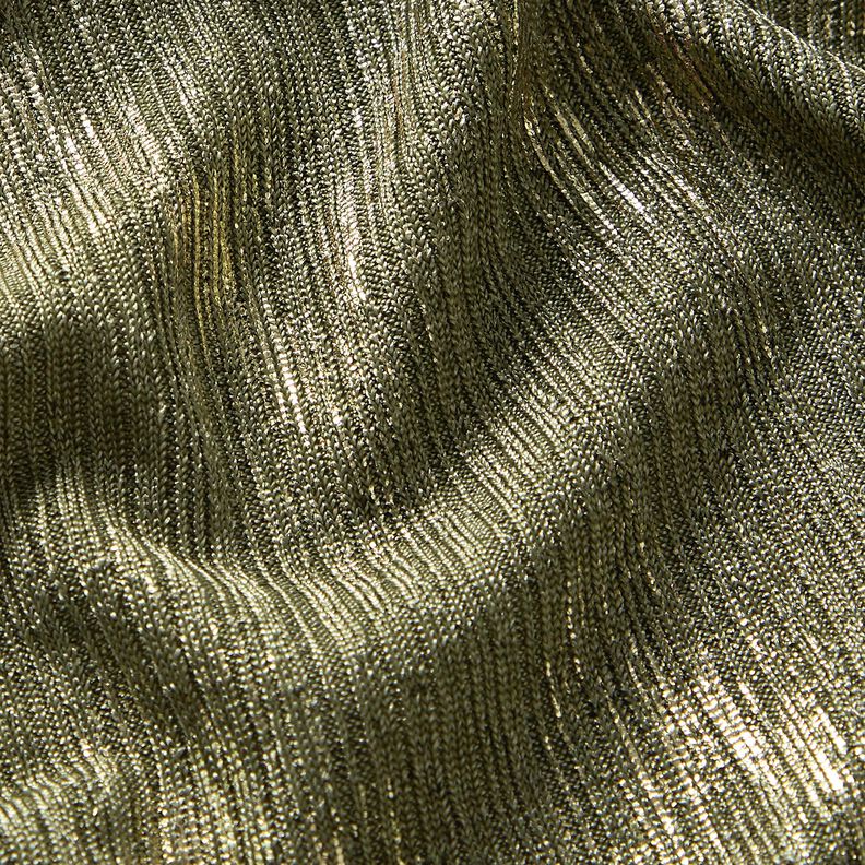 maglia fine Zigzag dorato &ndash; cachi/oro effetto metallizzato,  image number 2