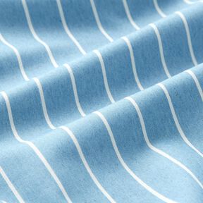 chambray righe – azzurro/bianco lana, 