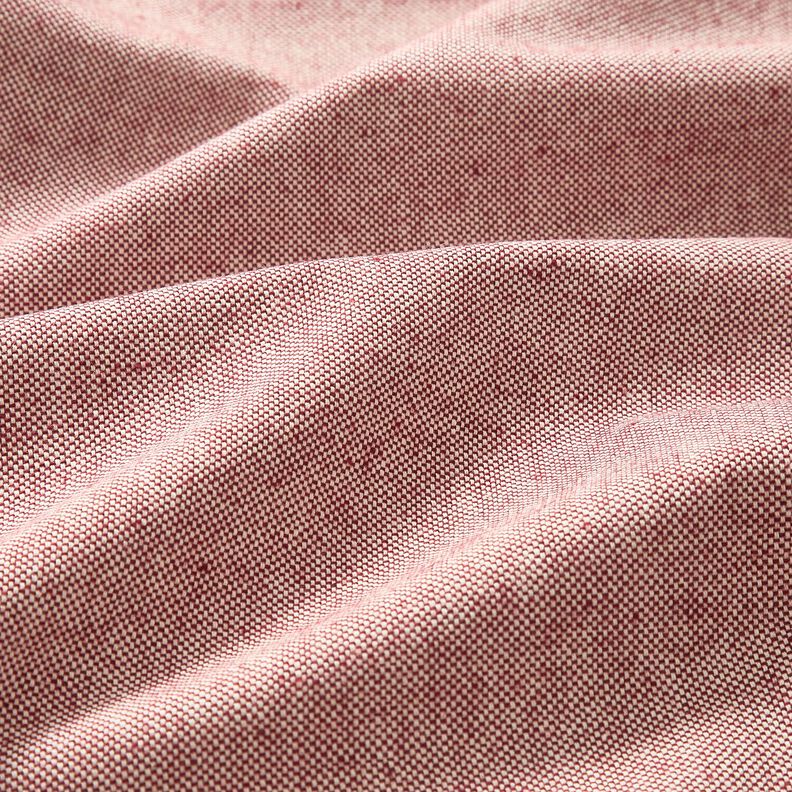 tessuto arredo mezzo panama bicolore – rosso carminio/naturale, image number 2