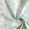 tessuto in cotone Animali con ombrelli – menta chiaro,  thumbnail number 3