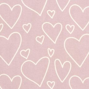 jersey di cotone Herzen &ndash; rosa, 