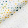 popeline di cotone, triangoli colorati – bianco,  thumbnail number 4