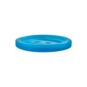 bottone in plastica 2 fori basic - turchese, 