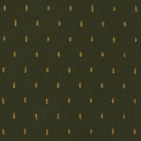 tessuto in viscosa, gocce glitter – verde scuro, 