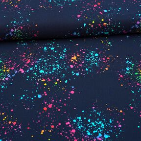 jersey di cotone Macchie di colore variopinte | Glitzerpüppi – blu marino/mix di colori, 