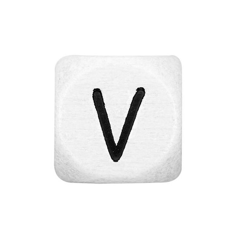Lettere dell’alfabeto legno V, bianco, Rico Design,  image number 1
