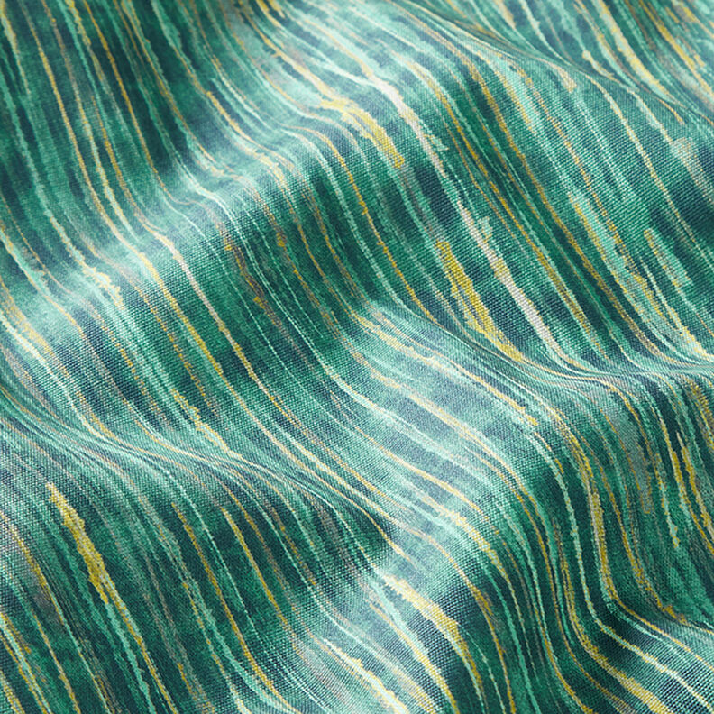 Tessuti da esterni canvas Strisce fini – petrolio,  image number 2