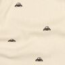 GOTS jersey a coste Piccole auto | Poppy Fabrics – crema/marrone nerastro,  thumbnail number 2
