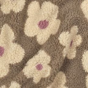 tessuto peluche fiori | Poppy Fabrics &ndash; duna/beige chiaro, 