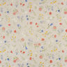 tessuto arredo mezzo panama Fiori alpini – naturale/blu,  thumbnail number 1