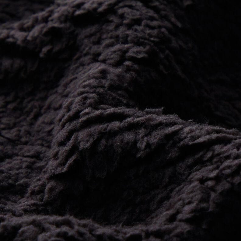 Soffice tessuto in peluche – nero,  image number 2