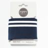 Cuff Tubolari in maglia righe – blu notte/bianco,  thumbnail number 1