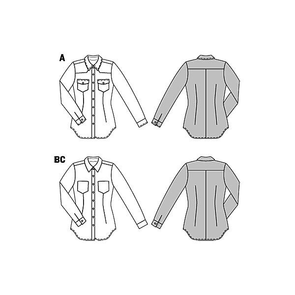 Blusa, Burda 6849, image number 3