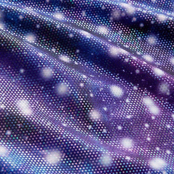 jersey laminato, universo scintillante – lillà, image number 2