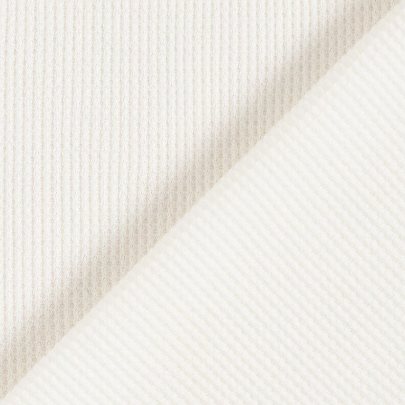 Jersey a nido d’ape tinta unita – bianco lana,  image number 3