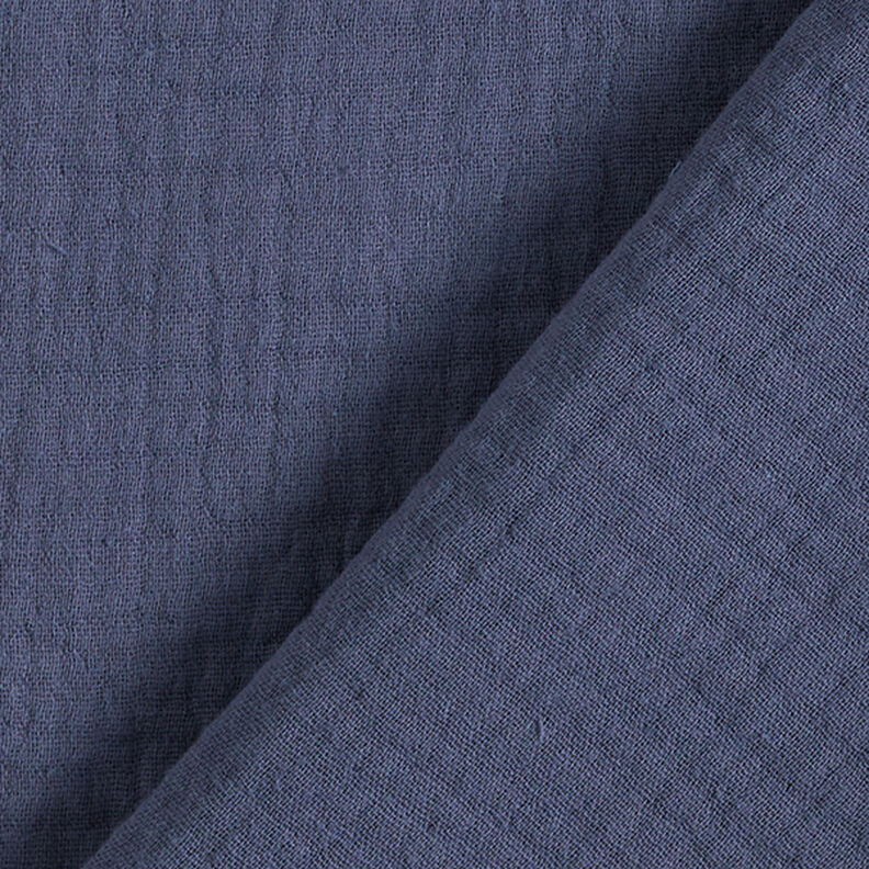 mussolina / tessuto doppio increspato – colore blu jeans,  image number 4