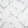tessuto per tende a vetro voile delicati ramoscelli – bianco/grigio argento,  thumbnail number 1