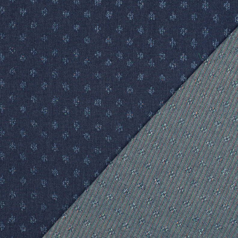 Tessuto misto cotone Denim Dobby – blu notte,  image number 4