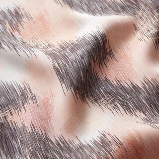 satin di viscosa, onde sfumate | Fibre Mood – bianco lana, 