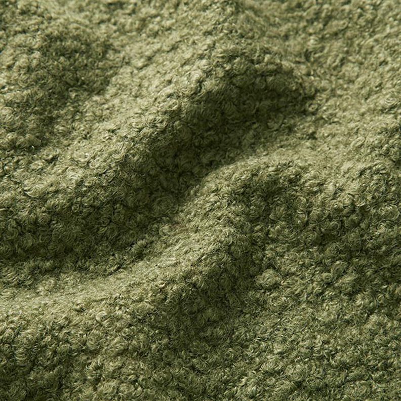 maglia bouclé follata – verde oliva,  image number 2