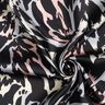Petali astratti in raso crepe – nero/argento,  thumbnail number 3