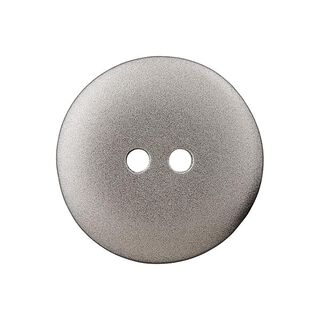 bottone in poliestere Mettalic, 2 fori – argento, 