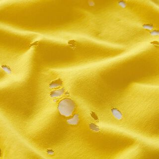 jersey di cotone, Destroyed – giallo limone, 