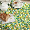 cotone rivestito Foglie delicate – abete blu/giallo curry,  thumbnail number 7