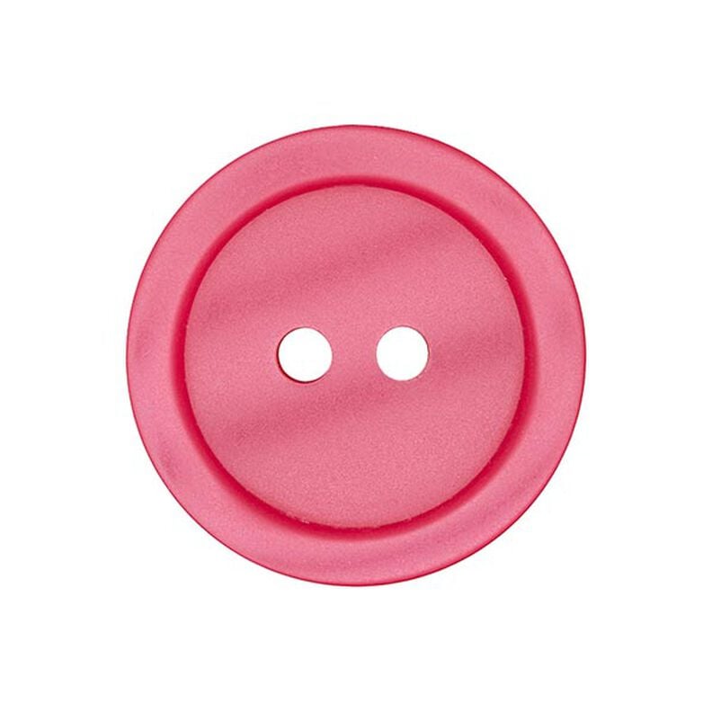 bottone in plastica 2 fori basic - rosa fucsia,  image number 1