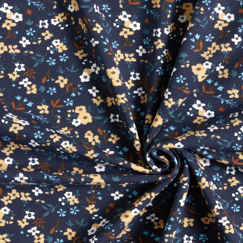 jersey di cotone Millefiori – blu notte,  image number 3