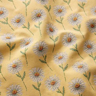 tessuto arredo gobelin margherite – giallo chiaro, 
