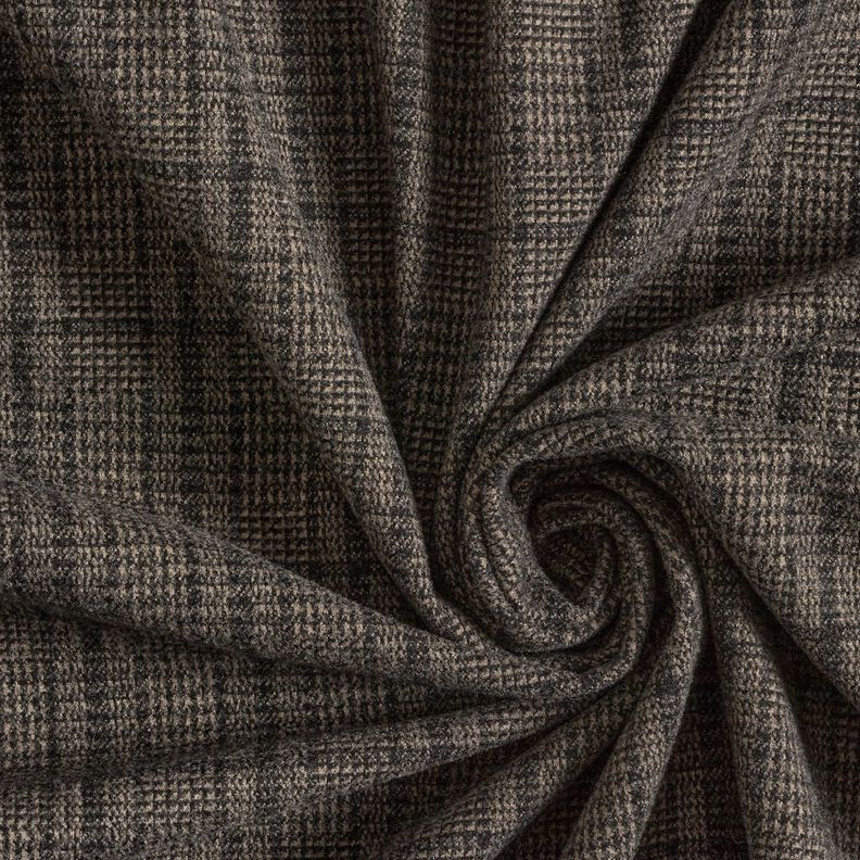Cappotto in maglia Principe di Galles stretch – marrone chiaro/antracite,  image number 3