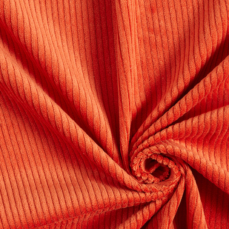 velluto a coste larghe prelavato tinta unita – arancione, image number 1