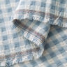 Tessuto in cotone a quadri strutturati – bianco/azzurro,  thumbnail number 3