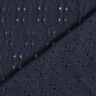 Maglia effetto Krinkle con ricamo inglese – blu notte,  thumbnail number 4