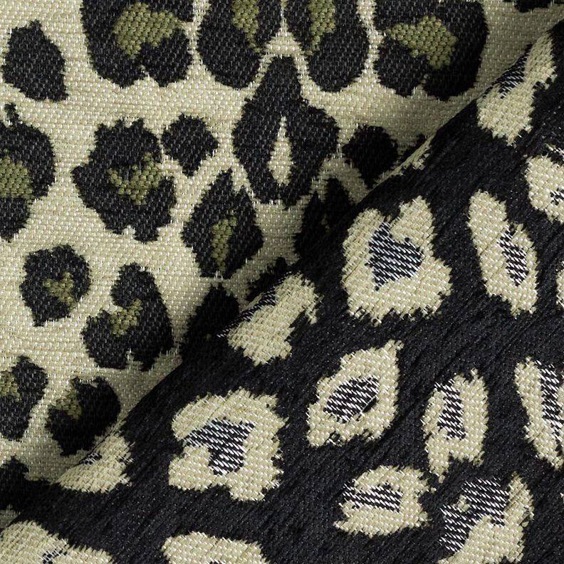 tessuto da tappezzeria Jacquard Leopardo – talpa/cachi,  image number 4