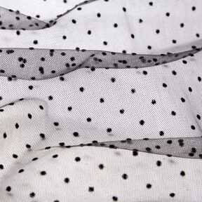 tulle Vellutino a punti – nero, 