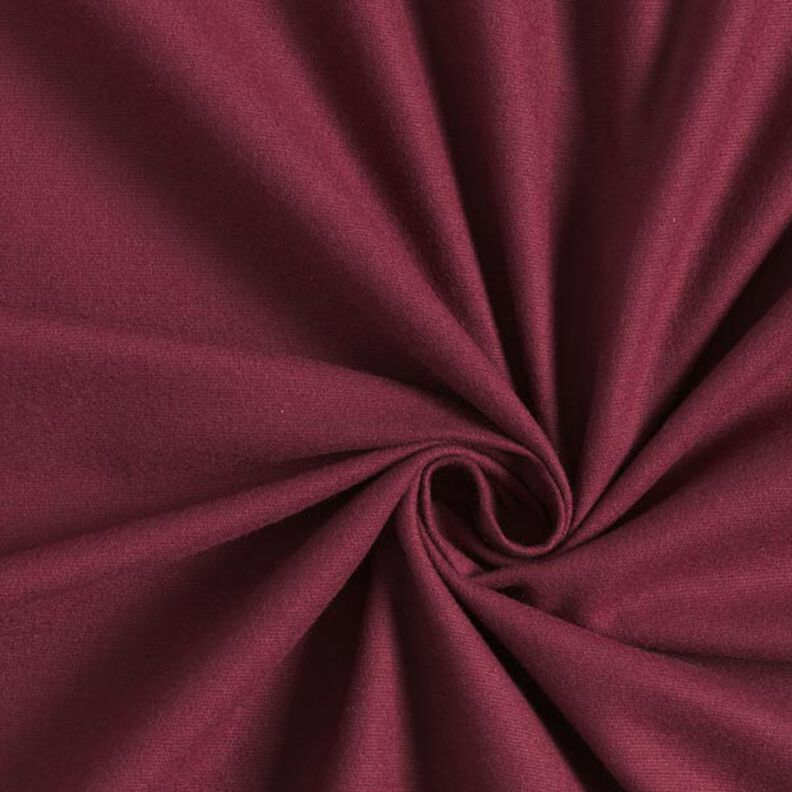 flanella di cotone tinta unita – rosso borgogna,  image number 1