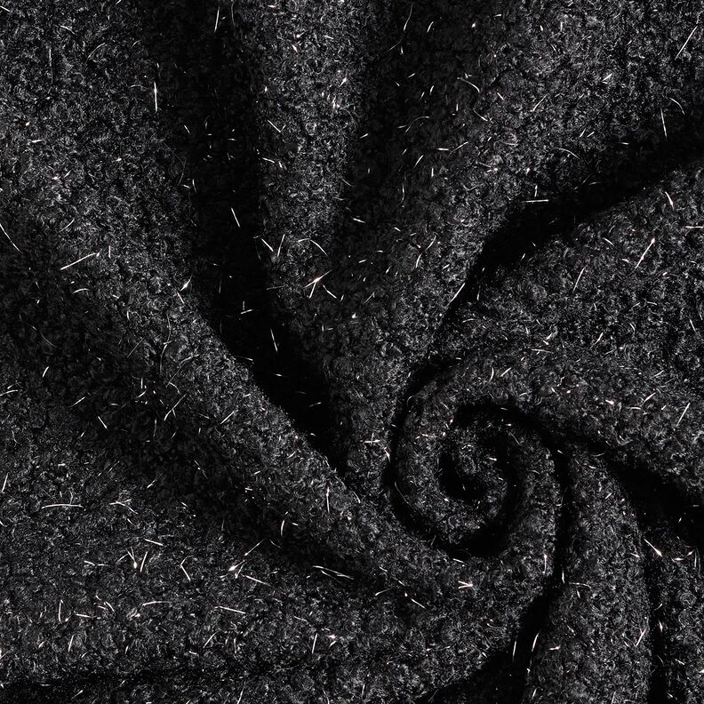 maglia bouclé fili glitter – nero, image number 3