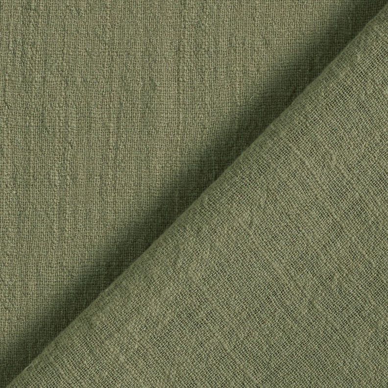 Tessuto di cotone con aspetto lino – verde oliva,  image number 3