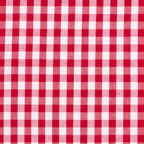 tessuto in cotone Quadro vichy 1 cm – rosso/bianco, 