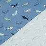 jersey di cotone Grazione balene | Poppy Fabrics – grigio blu/blu marino,  thumbnail number 4