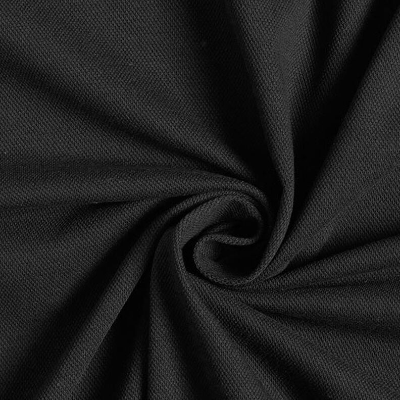 Jersey di cotone piqué fine – nero,  image number 1