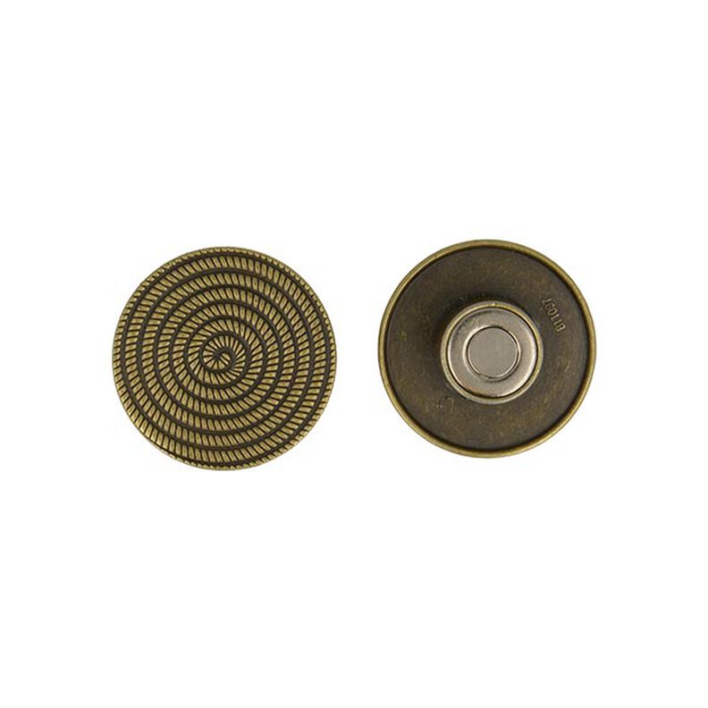 Chiusura magnetica di fermatenda [Ø 4,5cm] – oro vecchio metallica anticato,  image number 1