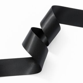 Nastro in satin [25 mm] – nero, 