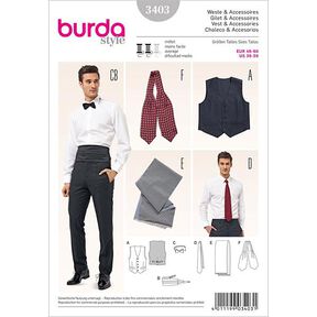 Gilè / accessori, Burda 3403, 