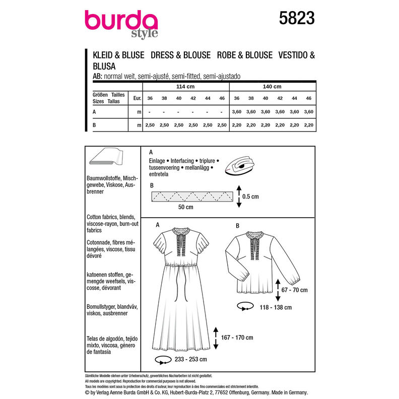 Vestito / Camicetta | Burda 5823 | 36-46,  image number 9
