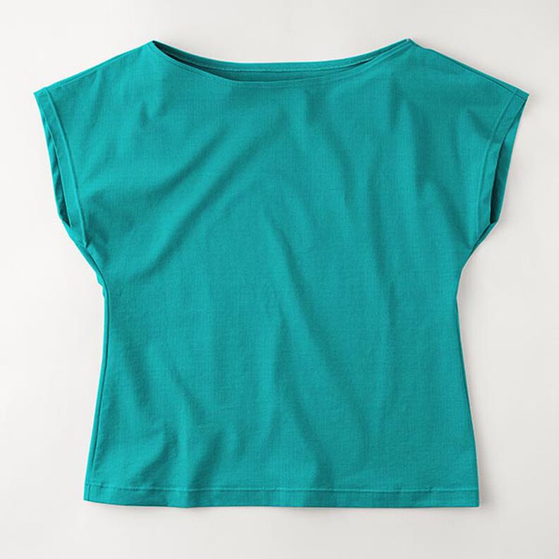 jersey di cotone medio tinta unita – verde smeraldo,  image number 8