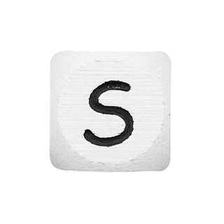 Lettere dell’alfabeto legno S, bianco, Rico Design, 